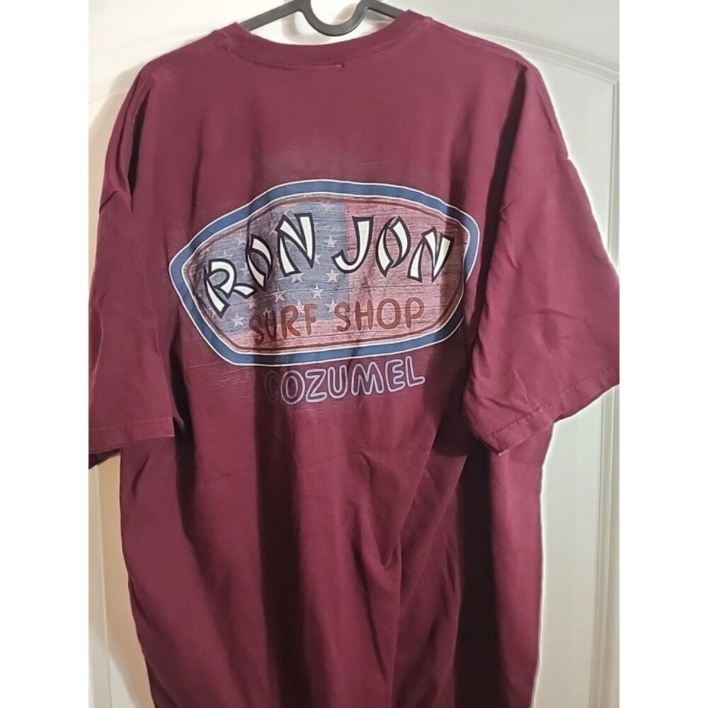 XL Ron Jon Cozumel Surf Shop Short Sleeve Tee Shirt American Flag